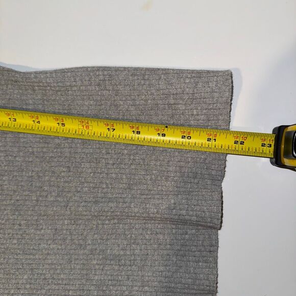 Treasure & Bond Short Sleeve Ribbed Polo Sweater Top Gray | Medium - Picture 11 of 11